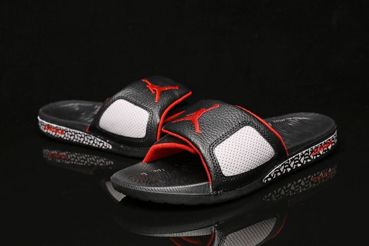 Women Air Jordan Hydro III Retro Black Red White Sandal